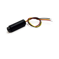 MH650-4-5(14x45): Moduliertes justierbares isoliertes Punkt Lasermodul, rot, 650nm, 4mW, 5V DC, 14x45mm, Klasse 3R