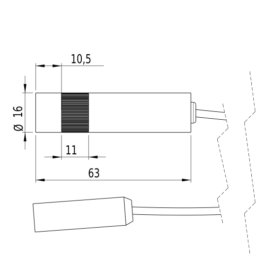 MDD532-10-3(16x62)-DOE-C - Zeichnung